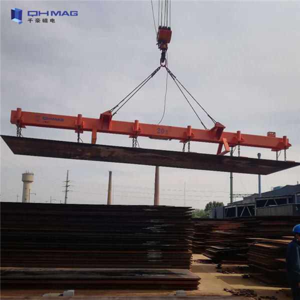 Rebars Loading Sheet Metal Magnetic Lifter 1 Ton Rectangular Magnet Spreaders
